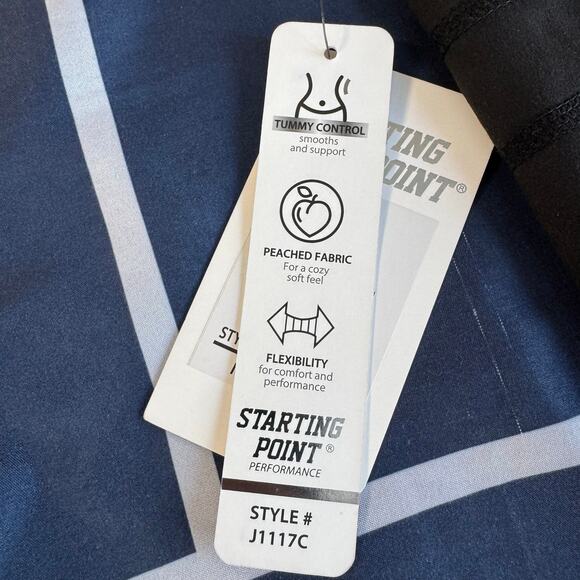 Starting Point Black Active Leggings Women’s Medium High-Waisted NWT - Picture 9 of 10